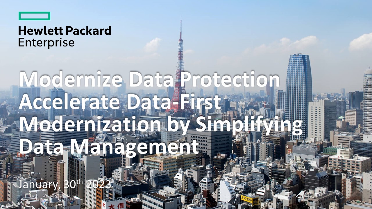 Modernize Data ProtectionAccelerate Data-First Modernization by Simplifying Data Management